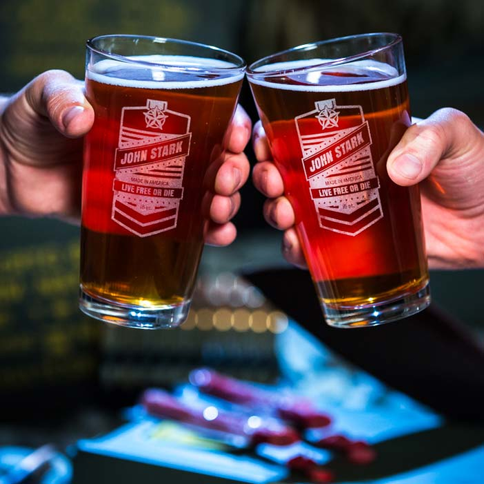 Cheers your beers with these personalized pint glasses