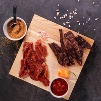Spicy Sriracha and Scorpion Peppered Beef Jerky is a great men's snack gift.